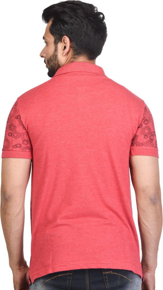 4 Four Squares Solid Men Polo Neck Maroon T-Shirt - Buy 4 Four Squares  Solid Men Polo Neck Maroon T-Shirt Online at Best Prices in India