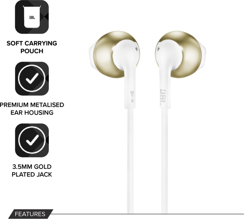 JBL T205 Wired Headset Price in India Buy JBL T205 Wired Headset