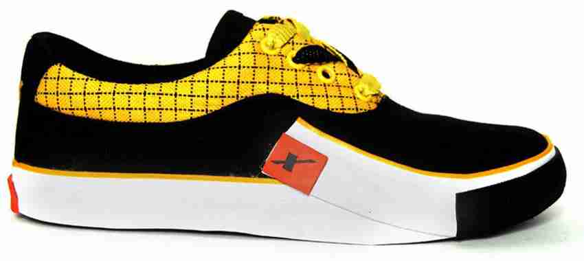 Sparx Men s SC 198 Black Yellow Sneakers For Men Buy Sparx