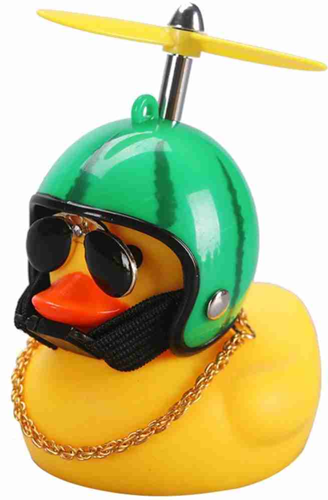 Handlebar duck with 2025 helmet