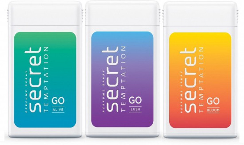 secret temptation GO ALIVE GO LUSH GO BLOOM Pocket Perfume For