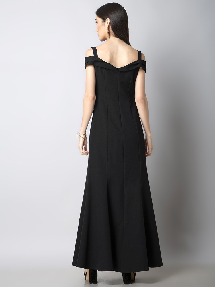 FABALLEY Women Maxi Black Dress Buy FABALLEY Women Maxi Black Dress Online at Best Prices in India Flipkart
