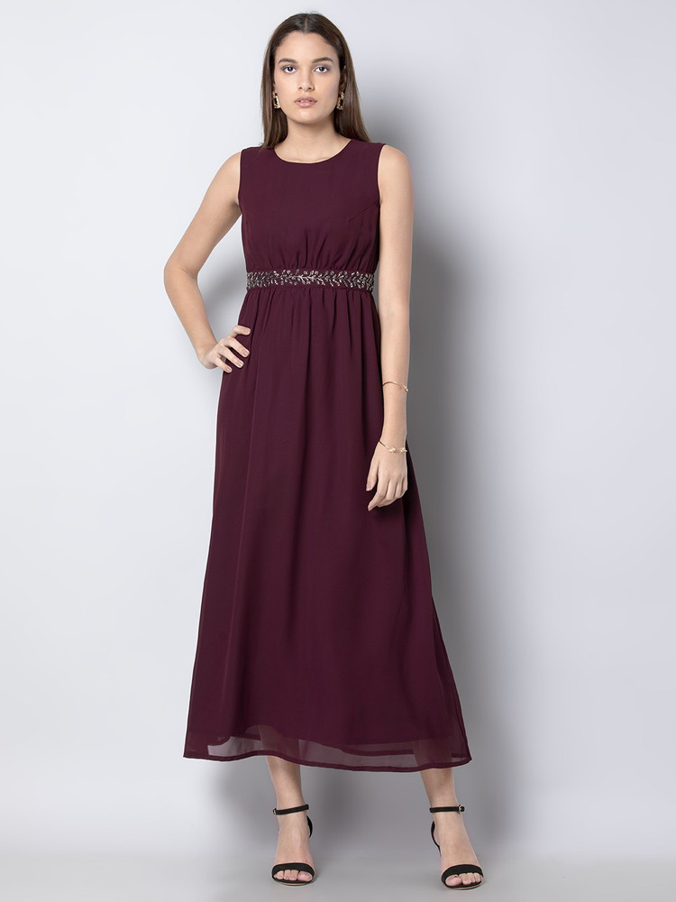 Faballey sales maroon dress