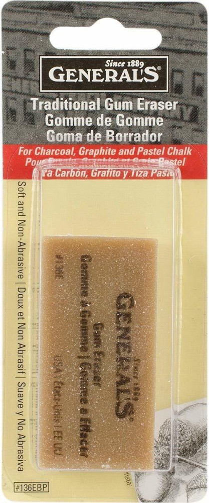 General Pencil Jumbo Grey Kneaded Eraser Multicolor