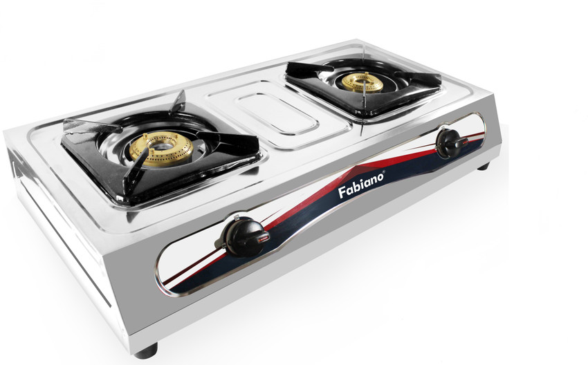 Fabiano 2 Burner Auto Ignition Heavy Body Stainless Steel Gas
