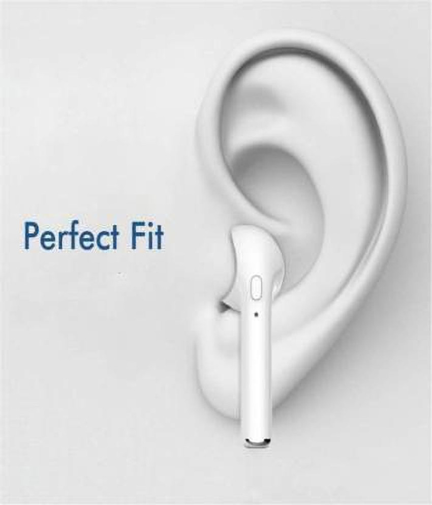 Hsj wireless i7 single bluetooth 2025 in the ear headphone with mic