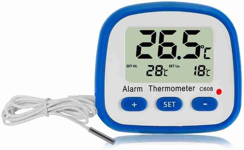 Gunk Digital LCD Display Temperature Thermometer Monitor for Refrigerator  Fridge Freezer Aquarium Kitchen : : Home & Kitchen