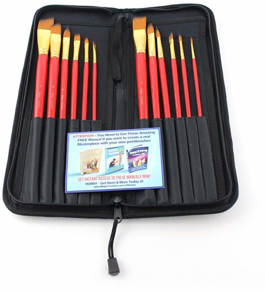 Magic Touches Artist Paint Brush Set, Top Quality Artists Paintbrushes for  Watercolor, Acrylic, Gouache & Oil Painting