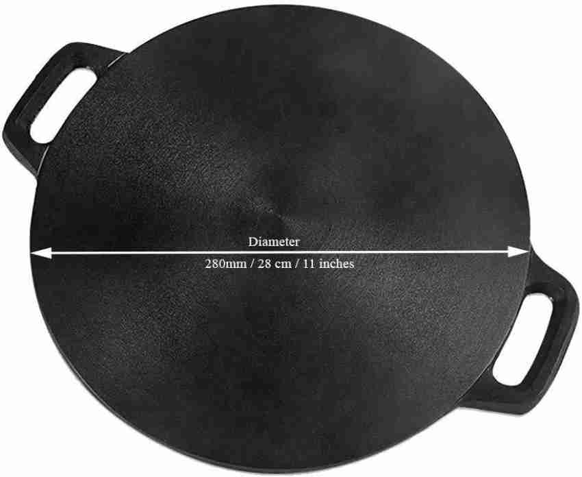 Trilonium Pre-Seasoned Cast Iron Dosa Tawa WHT10 , Diameter 10