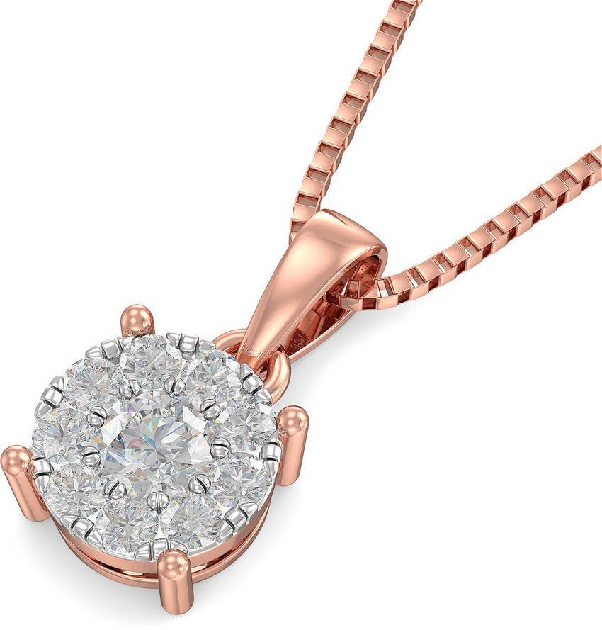 Joyalukkas Round Diamond Collection special Pendant with chain