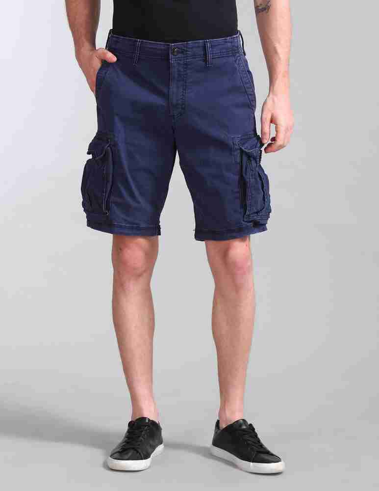 GAP Solid Men Blue Cargo Shorts Buy GAP Solid Men Blue Cargo