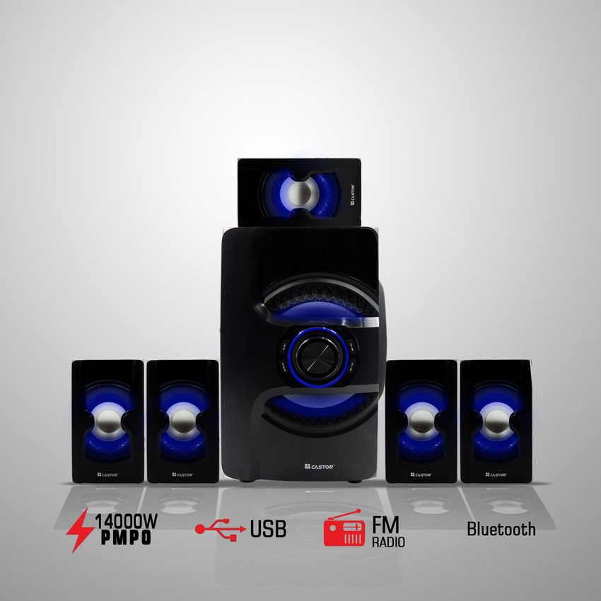 Buy CASTOR CT2060DLX 5.1 Channel Multimedia Speaker Powerful