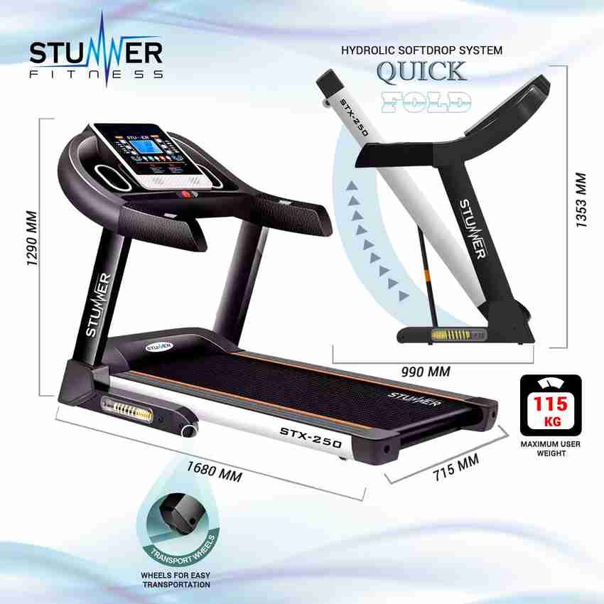 Treadmill 250 kg on sale weight