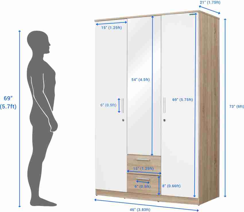 Zuari sliding deals wardrobe