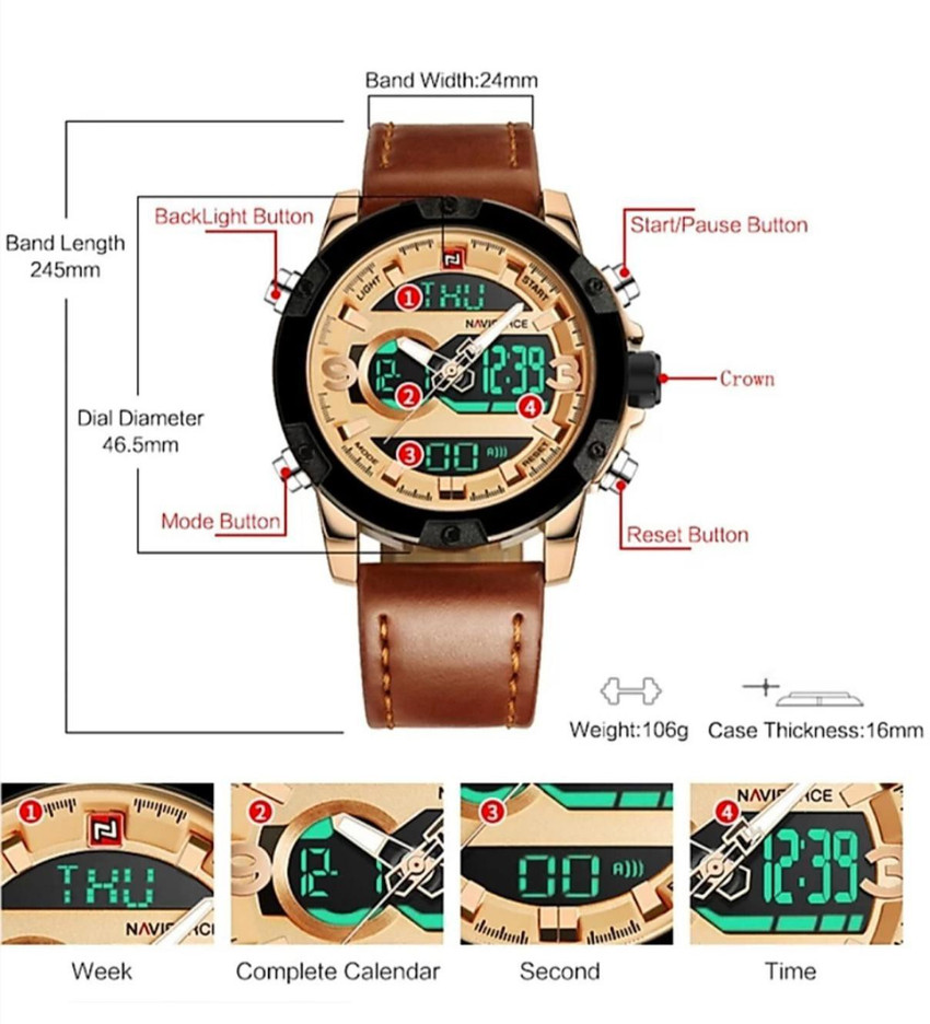 Naviforce watch deals nf9097m