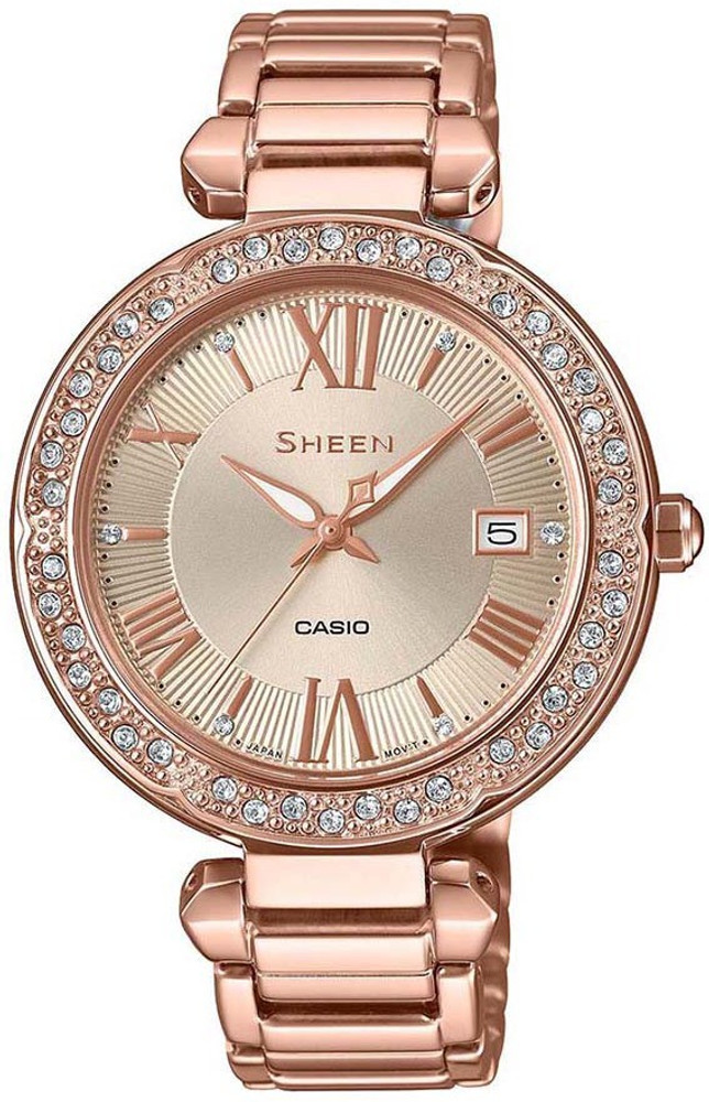 Casio sheen rose gold 2025 watch price