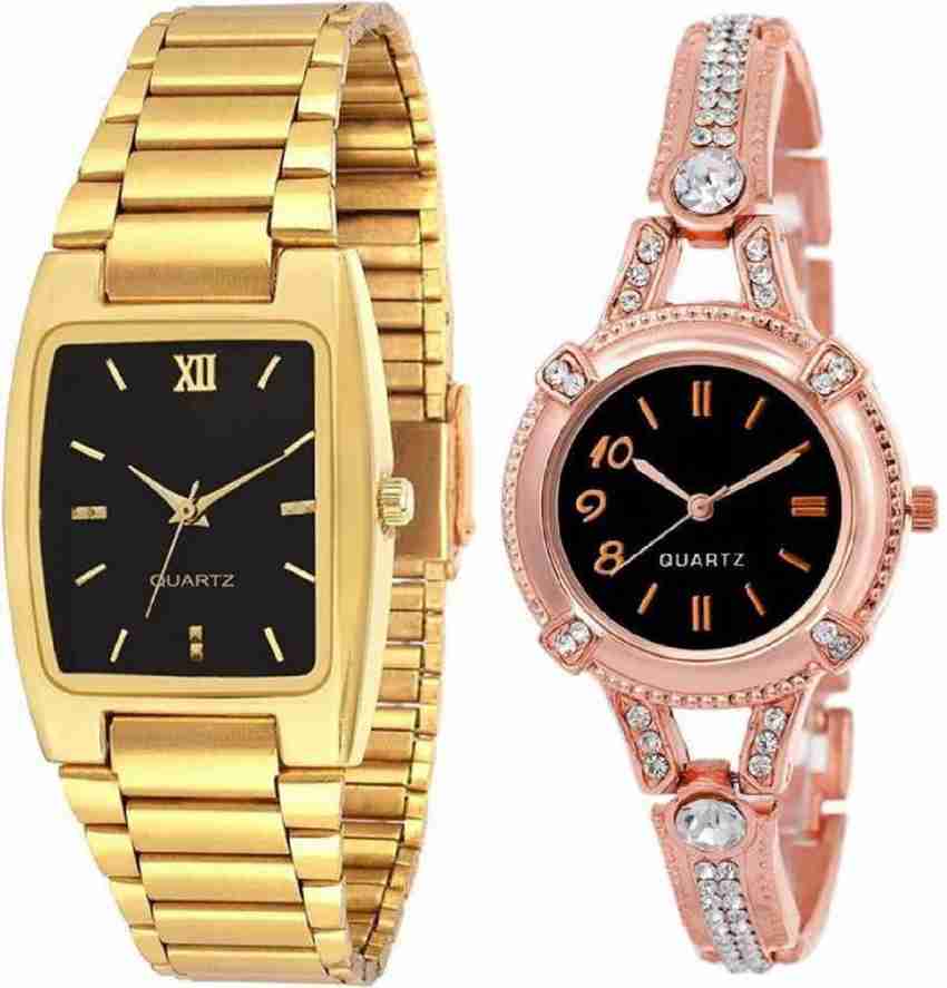Ladies and clearance gents watch combo