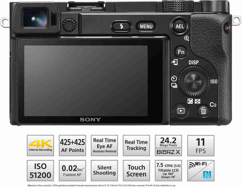 SONY Alpha ILCE-6100 APS-C Mirrorless Camera Body Only Featuring 