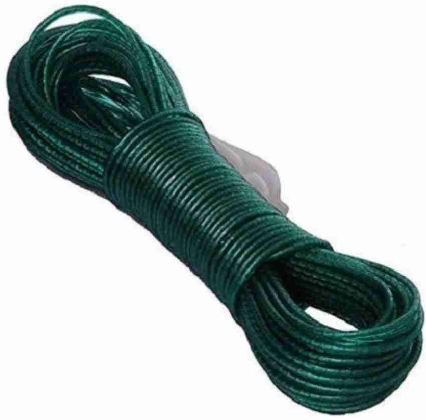 KitchenFest 20 Meter Clothesline Wet Laundry Rope PVC Coated Metal