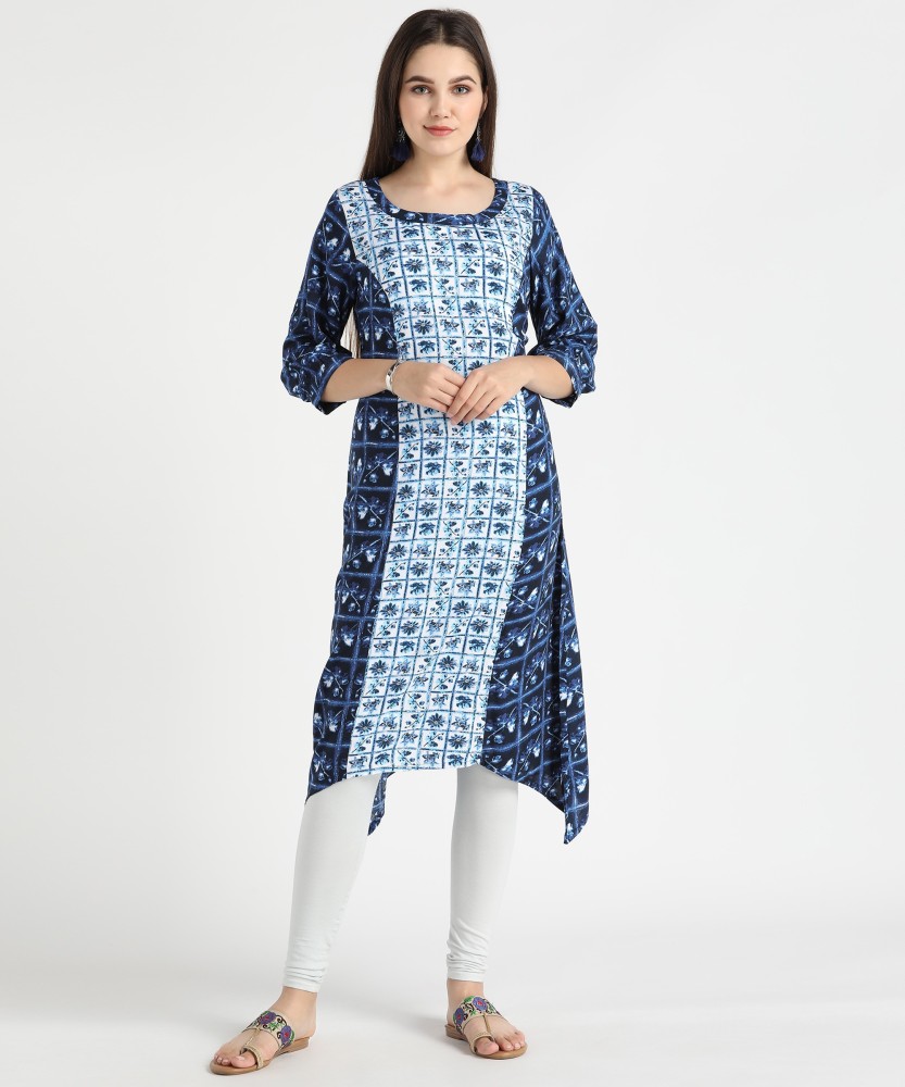 Aurelia Women Floral Print Trail Cut Kurta