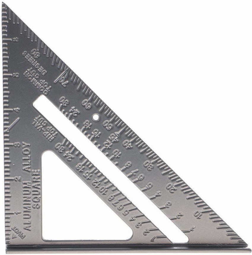 300mm 12 Inches Double Scale Aluminum Right Angle Ruler Squa in