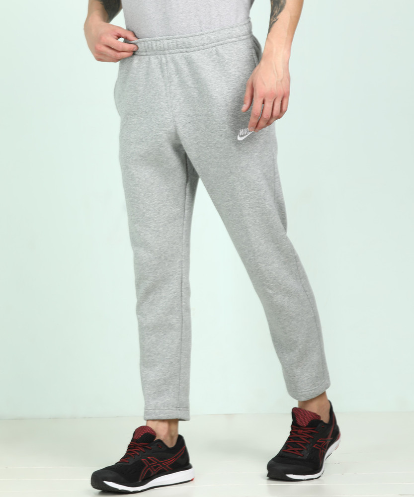 NIKE Solid Men Grey Track Pants Buy NIKE Solid Men Grey Track