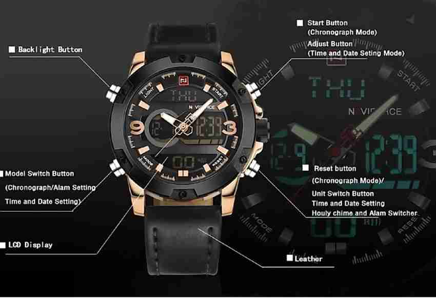 NAVIFORCE 9097RGBB NF9097 Analog Digital Watch For Men Buy NAVIFORCE 9097RGBB NF9097 Analog Digital Watch For Men NF9097RGBB Online at Best Prices in India Flipkart
