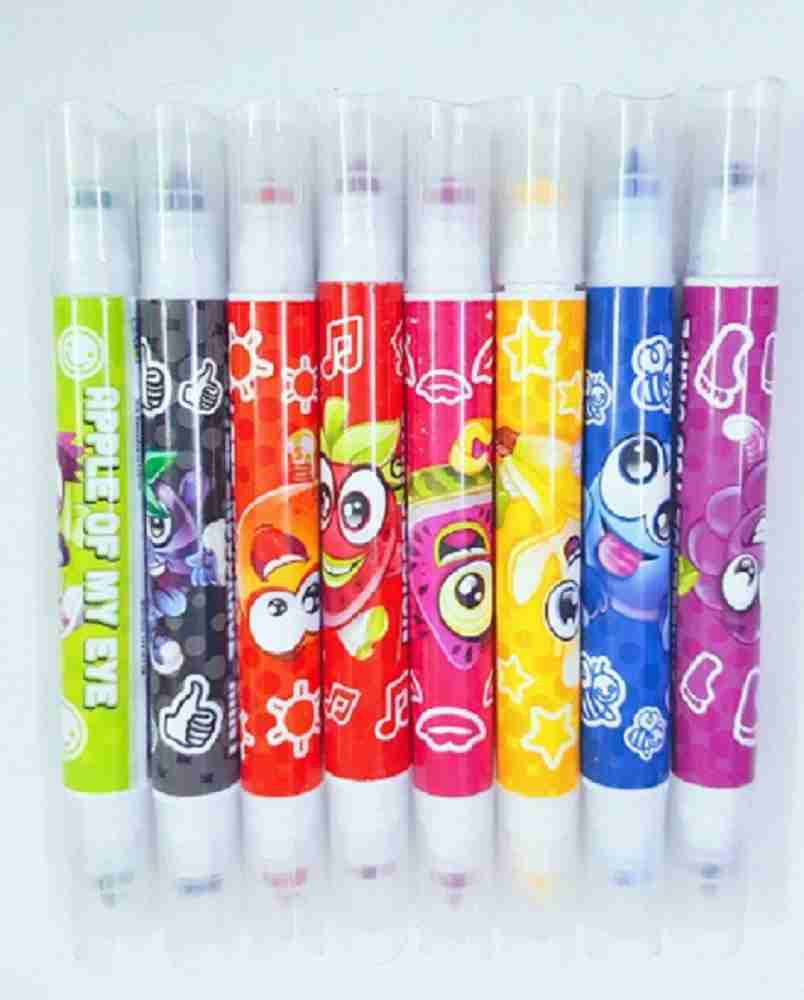 M.A Stationers Stamp Marker wit colorful stamp and pens for kids ( 8 Markers  set ) - Stamp Marker wit colorful stamp and pens for kids ( 8 Markers set )  . shop for M.A Stationers products in India.