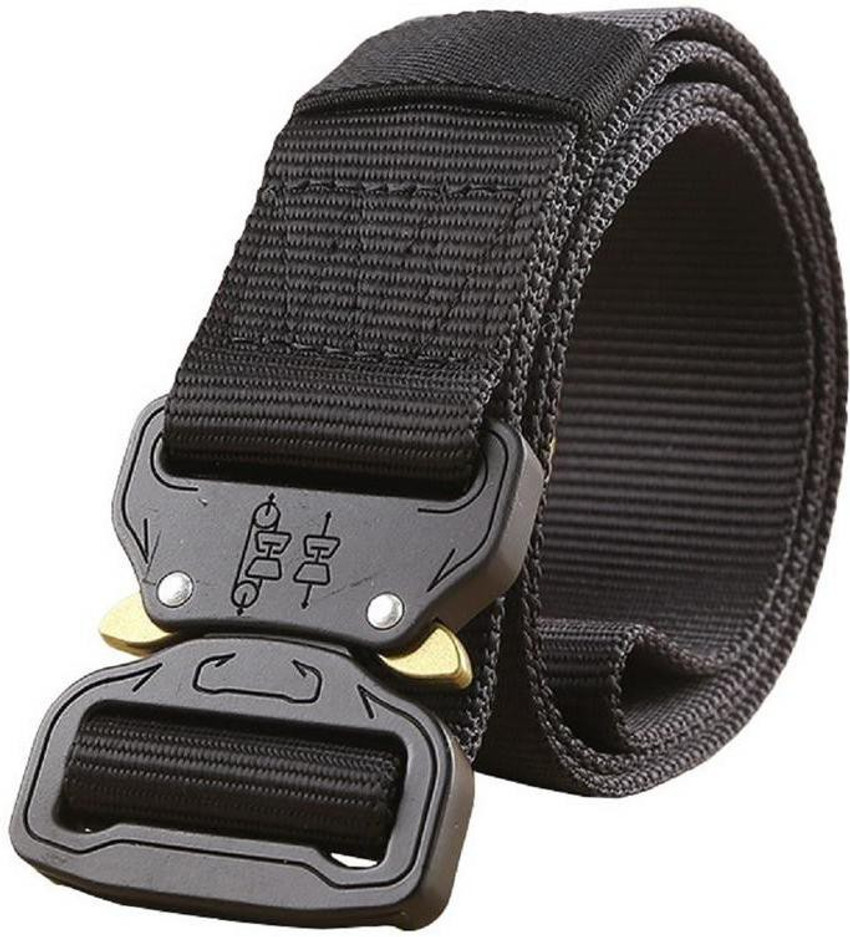 CONTACTS Men Casual Black Nylon Belt Black Price in India