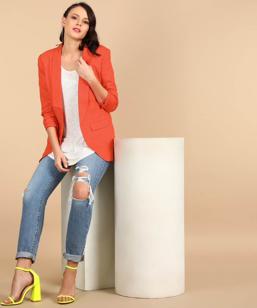 Orange blazer forever 21 on sale