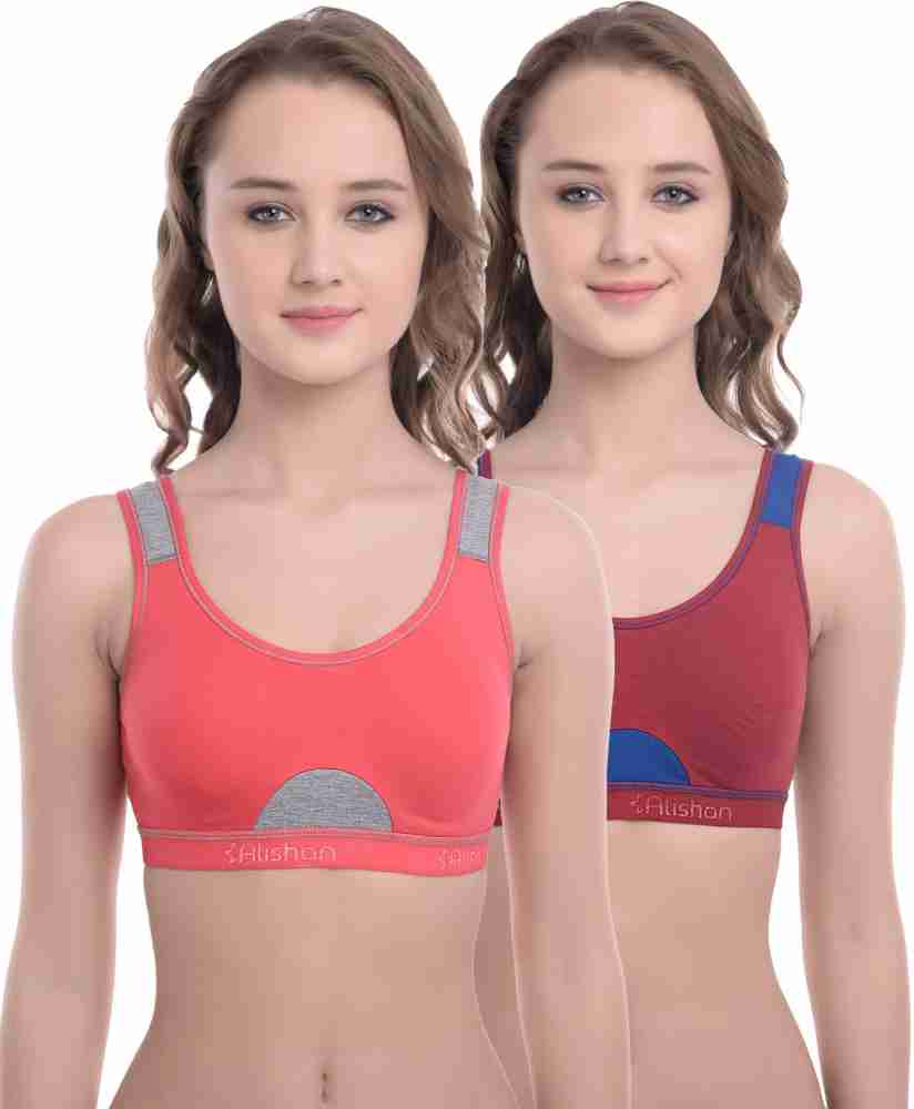 Buy Alishan Women Cotton Sports Bra Especially for Workout and Yoga  (Color:- Sea Green, Size:- 36) at