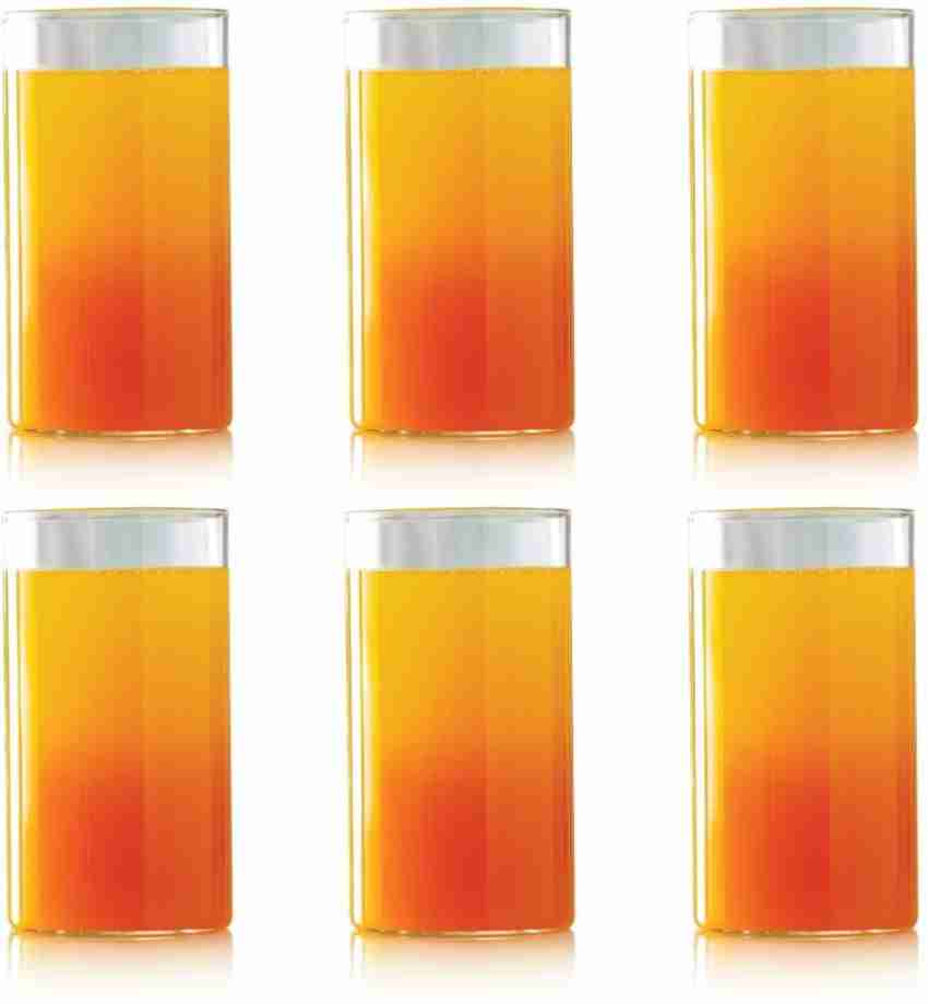 Borosil Vision OPTIC CLEAR Borosilicate Drinking Glasses Set of 6 NEW