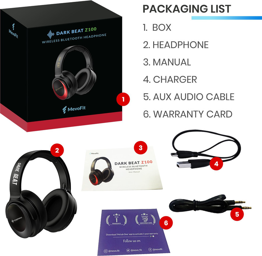 Mevofit wireless headphones shop