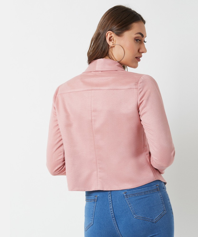 H and m pink denim outlet jacket