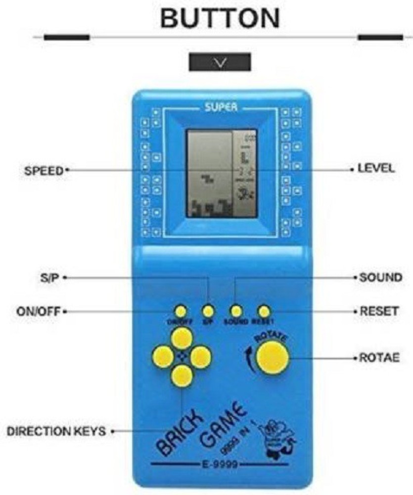 Urvashi Enterprises Hand Held 9999 in 1 Battery Operated Brick Video Game  Digital Game Set for Kids children with All in One Total Brick Games Price  in India - Buy Urvashi Enterprises