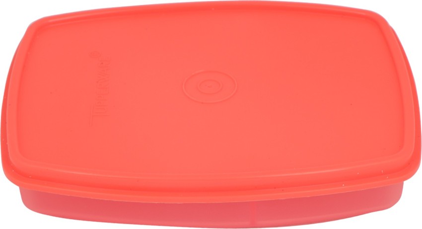 Tupperware New Small Square -A- Way Containers Set 2 of red Color