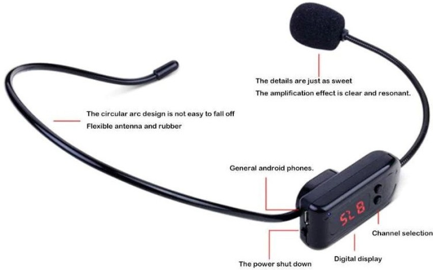 Wireless headset microphone online for speaking