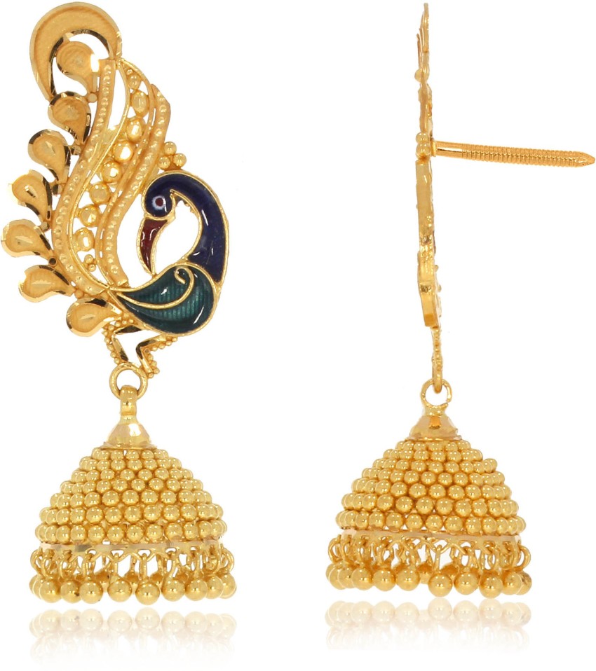 Senco gold sale jhumka collection