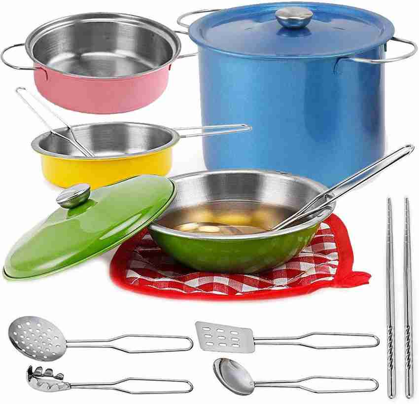 Stainless steel cookware playset sale