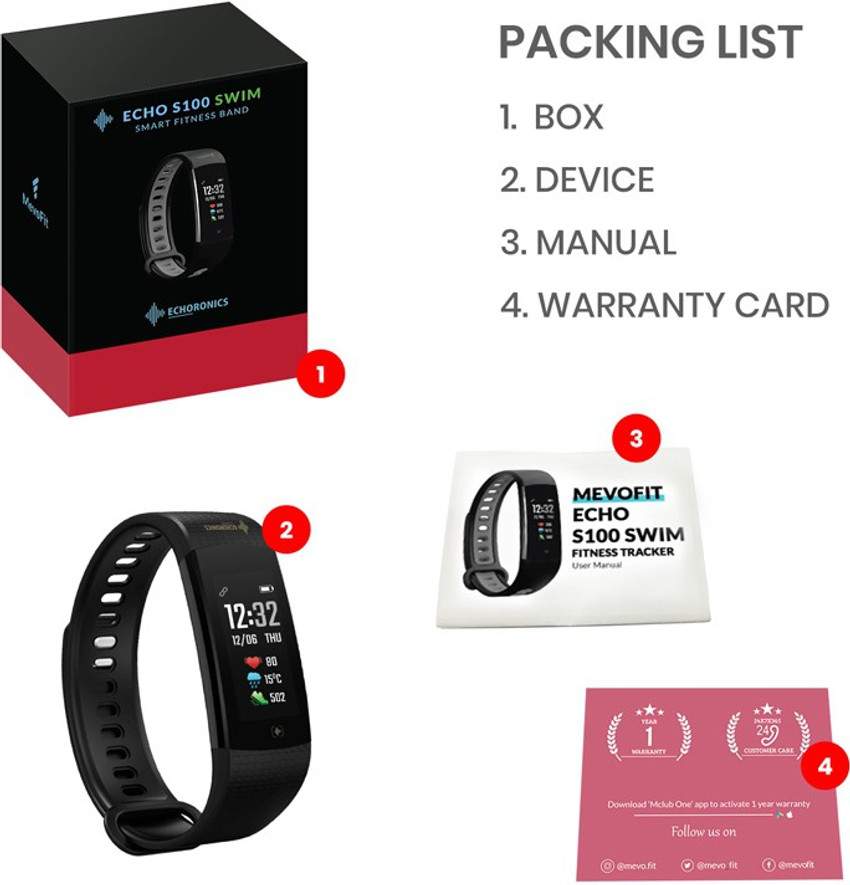 Smart band for swimming top