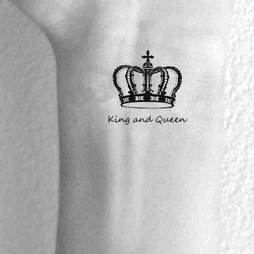 Buy King Crown Temporary Tattoo set of 3 Online in India 