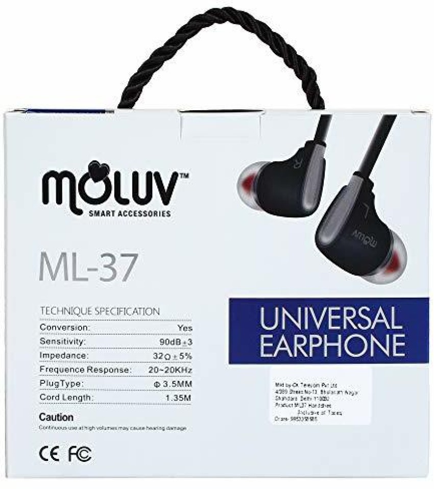 moluv Earphone ML 37 Wired Headset Price in India Buy moluv