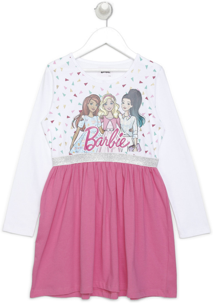 BARBIE Girls Midi Knee Length Casual Dress