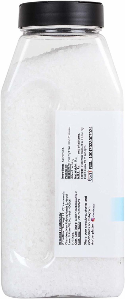 urban platter Kosher Salt, 1Kg [All Natural & Coarse] Kosher Salt