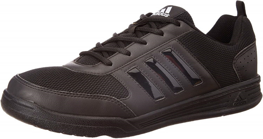 adidas black leather school shoes