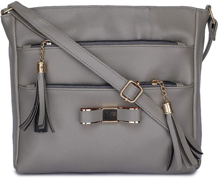 Beets Collection Grey Sling Bag Girls Women Shoulder Sling Bags