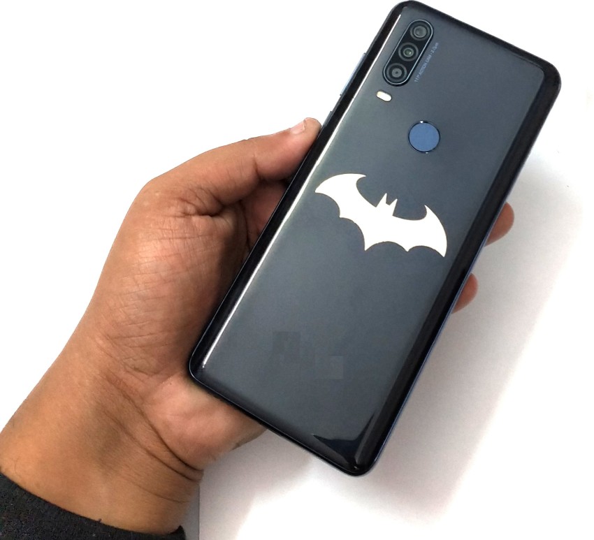 Ayezent 5.2 cm Medium Silver Metal Batman Mobile Sticker Self