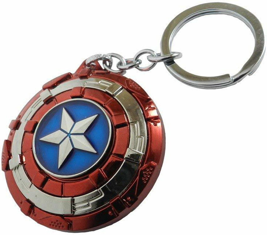 BORING STAR SHIELD Captain America shield keychain Key Chain Price
