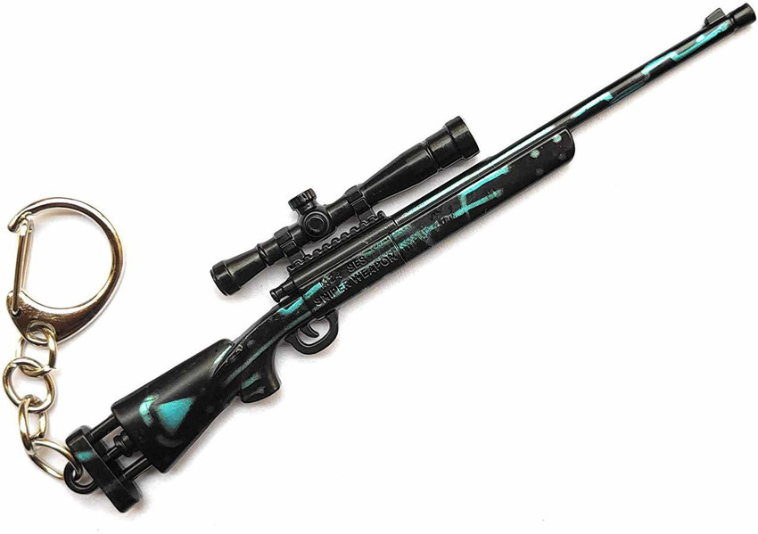 SHIBU PUBG Metal Guns Keychain M24 Key Chain Price in India