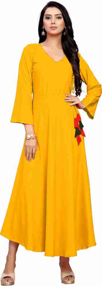 Flipkart discount yellow kurti